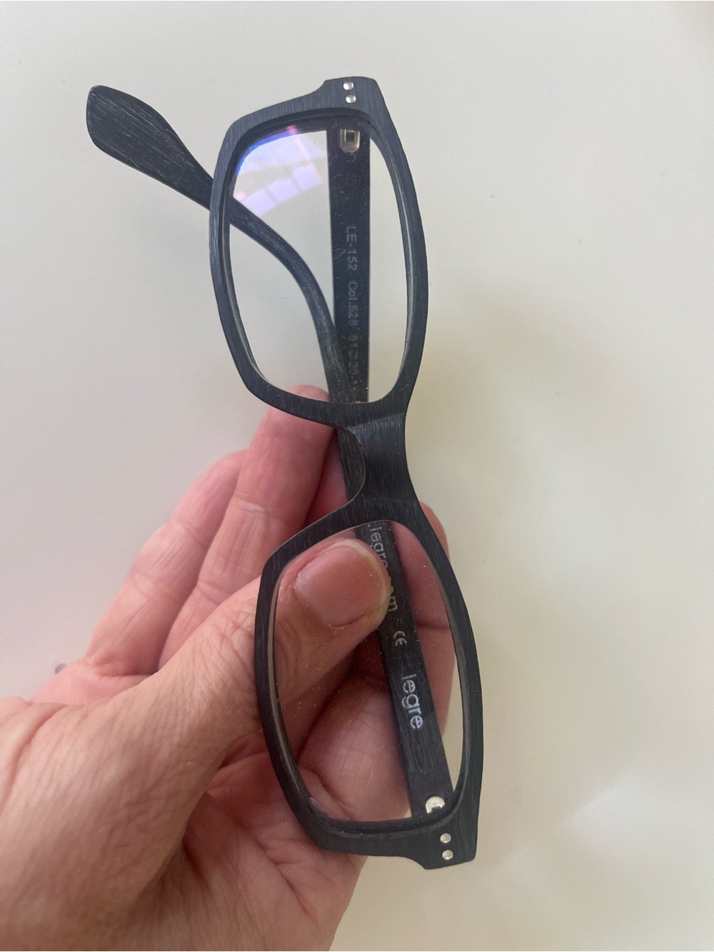 Legre LE-152 Wood Grain Eyeglass Frames 51-20-150 | Color 528 | Frames Only